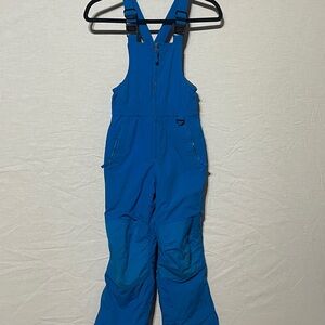 Lands' End Blue Insulated Overalls for Cold Weather size 8 kids